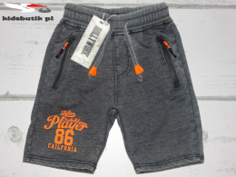 Dekatyzowane bermudy spodenki a'la jeans graphite