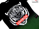 T-shirt TIGER SUPERIOR czarny/zielony