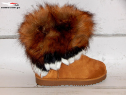 EMU boots with tassels and FUR black