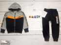 3 częściowy komplet dres EASY z taśmami czarny