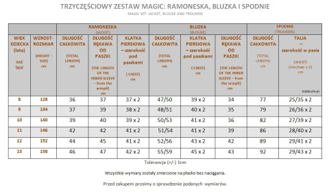 Trzyczęściowy ZESTAW MAGIC Trzyczęściowy ZESTAW MAGIC