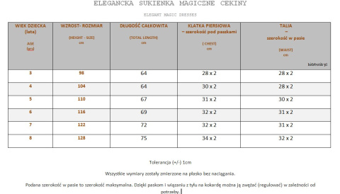 Elegancka sukienka MAGICZNE CEKINY 3D Elegancka sukienka MAGICZNE CEKINY 3D