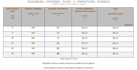Elegancka sukienka Granatowe Pasy z fantazyjną kokardą - szkoła Elegancka sukienka Granatowe Pasy z fantazyjną kokardą - szkoła