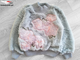 Knitted fur Jacket HIBISCUS