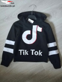 Bluza z kapturem TIK TOK - czarna