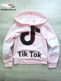 Bluza z kapturem TIK TOK - różowa