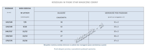 Koszulka w paski STAR - magiczne cekiny, biała Koszulka w paski STAR - magiczne cekiny, biała