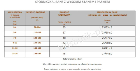 Spódniczka bojówka jeans z paskiem - czarna Spódniczka bojówka jeans z paskiem - czarna