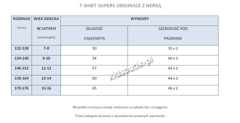 T-shirt z neonową nerką SUPERS ORIGINALE - biały T-shirt z neonową nerką SUPERS ORIGINALE - biały