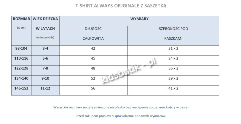 T-shirt z neonową szaszetką ALWAYS ORIGINALE - biały T-shirt z neonową szaszetką ALWAYS ORIGINALE - biały