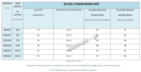 Bluza z nadrukiem MIŚ - ecru Bluza z nadrukiem MIŚ - ecru