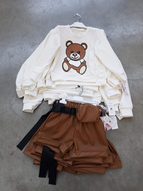 Bluza z nadrukiem MIŚ - ecru Bluza z nadrukiem MIŚ - ecru