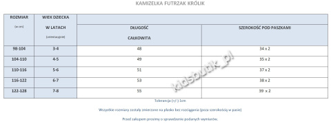 Kamizelka futrzak KRÓLIK z panterką - szara Kamizelka futrzak KRÓLIK z panterką - szara