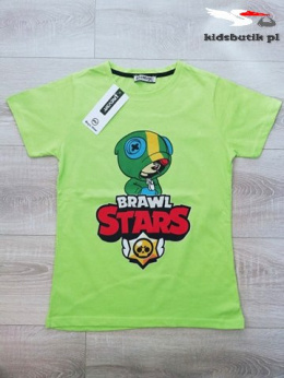 T-shirt, koszulka Leon BRAWL STARS - limonka
