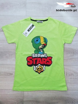 T-shirt, koszulka Leon BRAWL STARS - limonka