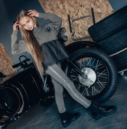 Komplet EMOTKA khaki z tiulem