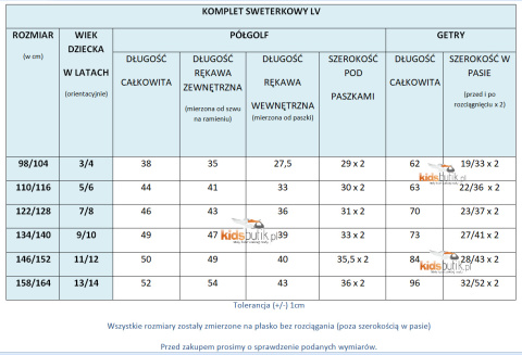 Komplet sweterkowy LV - karmel Komplet sweterkowy LV - karmel