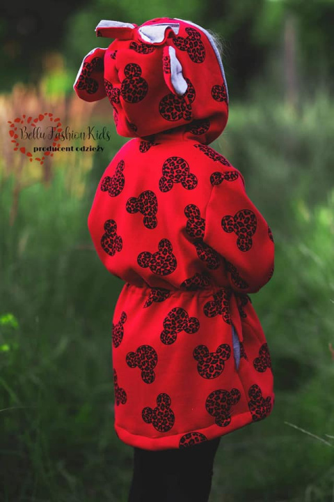 Płaszczyk PARKA MYSZKA MIKI MINNIE - czerwony Płaszczyk PARKA MYSZKA MIKI MINNIE - czerwony