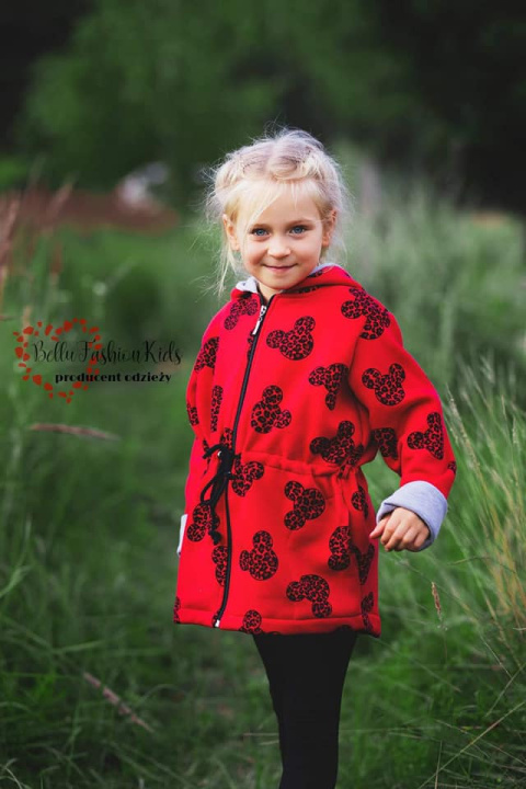 Płaszczyk PARKA MYSZKA MIKI MINNIE - czerwony Płaszczyk PARKA MYSZKA MIKI MINNIE - czerwony
