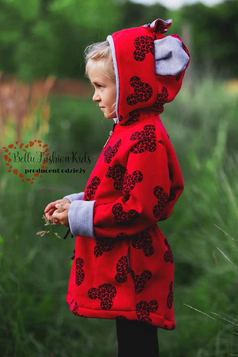 Płaszczyk PARKA MYSZKA MIKI MINNIE - czerwony Płaszczyk PARKA MYSZKA MIKI MINNIE - czerwony