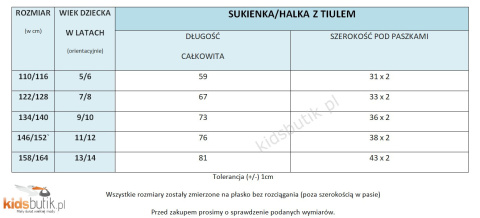 Sukienka (halka) z tiulem - błękit Sukienka (halka) z tiulem - błękit