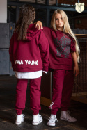 Ocieplany dres Voga Young Street - bordo