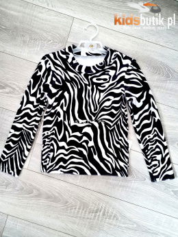 Welurowa bluzka Zebra