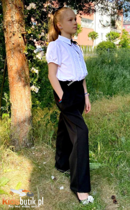 Eleganckie spodnie szwedy z kieszeniami