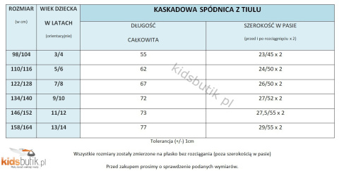 Asymetryczna, kaskadowa spódnica z tiulu - jasny beż Asymetryczna, kaskadowa spódnica z tiulu - jasny beż