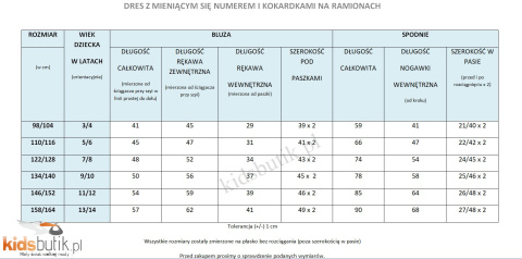Dres z mieniącym się numerem, kokardkami na ramionach i lampasami - beżowy Dres z mieniącym się numerem, kokardkami na ramionach i lampasami - beżowy