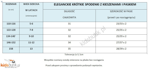 Eleganckie, krótkie spodenki z kieszeniami i paskiem - fiolet Eleganckie, krótkie spodenki z kieszeniami i paskiem - fiolet