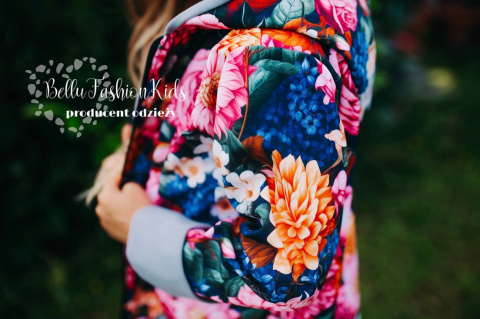 Płaszczyk softshell nieprzemakalny KWIATY Płaszczyk softshell nieprzemakalny KWIATY