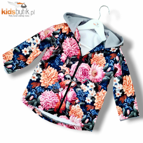 Płaszczyk softshell nieprzemakalny KWIATY Płaszczyk softshell nieprzemakalny KWIATY