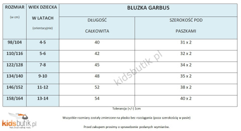 Bluzka Garbus z falbankami w rękawach Bluzka Garbus z falbankami w rękawach