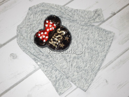 Sukienka/tunika z Magiczną Aplikacją 3D MINNIE KISS i roll-up'em na rękawach